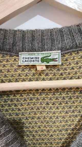 Chaleco vintage Lacoste (Pura Lana)Made in France