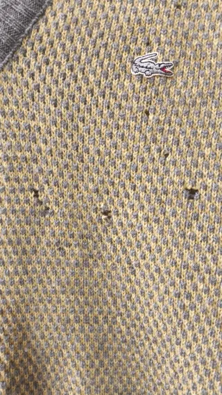 Chaleco vintage Lacoste (Pura Lana)Made in France