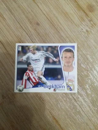 Cromo Fútbol Beckham R. Madrid