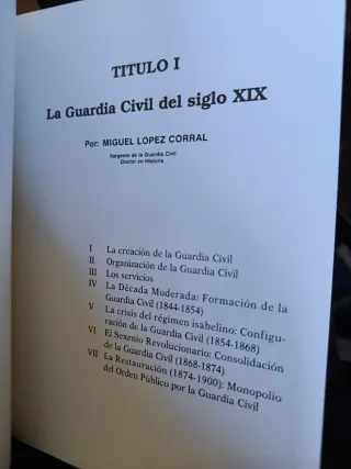 Libro "La Guardia Civil Española"