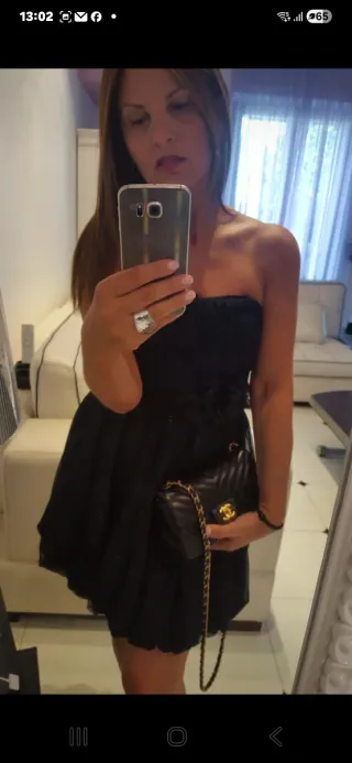 Abito Elisabetta Franchi Tulle Cintura Tg 42