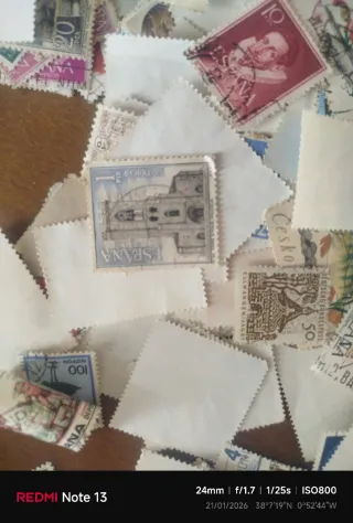 Lote de sellos postales antiguos