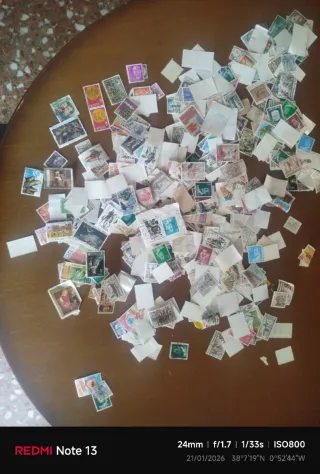 Lote de sellos postales antiguos