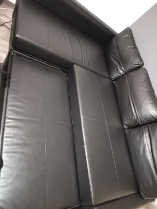 Sofá Cama Chaise Longue Negro