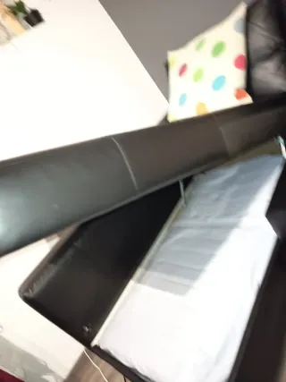 Sofá Cama Chaise Longue Negro