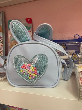 Bolso infantil con orejas de conejo