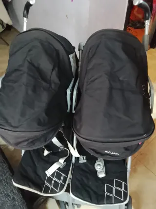 Carro Gemelar Maclaren Negro