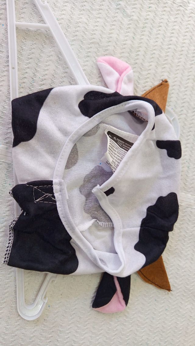 Disfraz de Vaca para Bebé 0-6 meses Nuevo