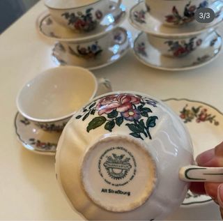 Juego café All Strasbourg vintage porcelana