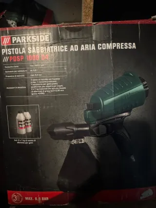 Pistola chorro arena Parkside