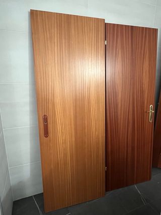2 Puertas interior madera 72cm