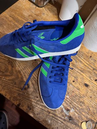 Adidas Gazelle azules y verdes