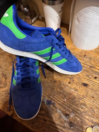Adidas Gazelle azules y verdes