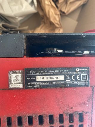 Motosega eletrica via cavo REGALO 2 catene