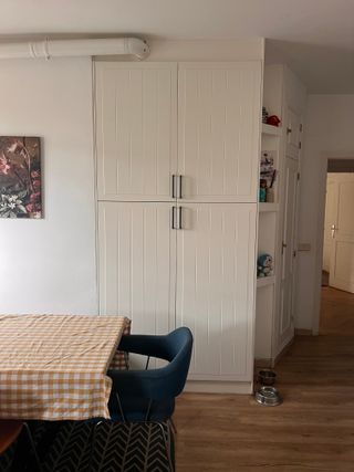 Cocina Ikea Gris y Blanca