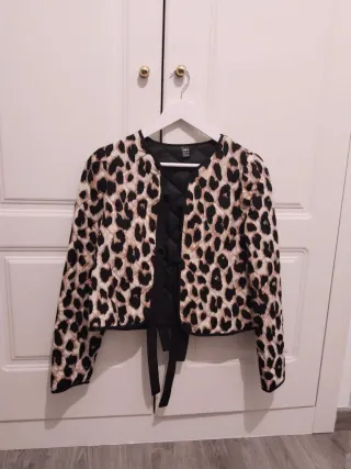 Chaqueta leopardo lazo XS