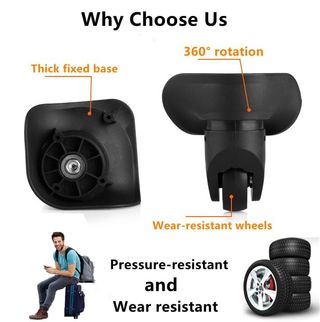 set de 2Ruedas Maletas Repuesto Nicoone Giratorias