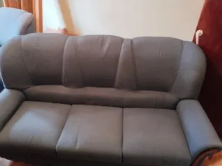 Sofá 3 plazas + 1 individual azul