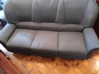 Sofá 3 plazas + 1 individual azul