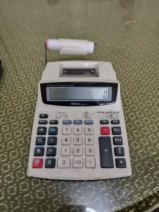 Calculadora Sigma TRS 712 - Impresora 12 dígitos