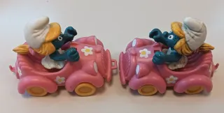 Puffetta in macchina rosa (2 pezzi) incompleto