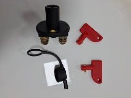 Llave de corte de corriente con 2 llaves