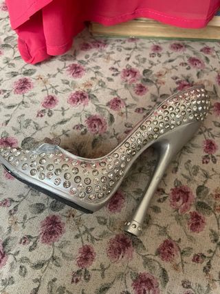 Joyero zapato tacón con pedrería