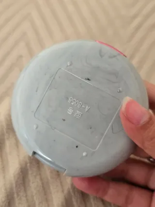 Set porta lentillas rosa y plateado