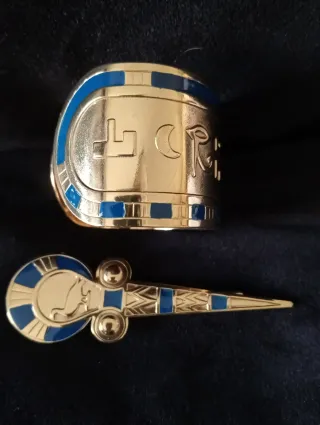 Set Bracciale Rigido e Spilla De Wan Vintage Italy