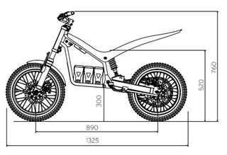 Moto eléctrica infantil Mecatecno T12