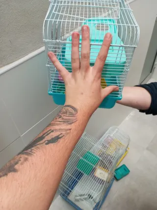 Jaula para hámster con accesorios