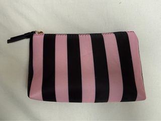 Neceser Victoria's Secret Rayas Rosa y Negro