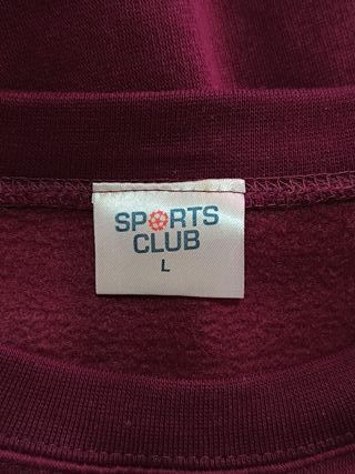 Sudadera Sports Club Burdeos