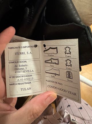 Botas militares Iturri Talla 42 Negras