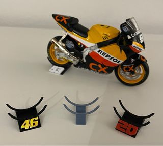 5x Custom Stands 1:18 with numers