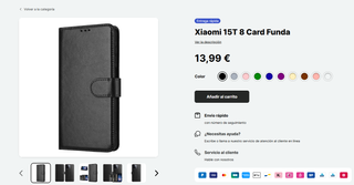 Funda Xiaomi 15T Negra Nueva