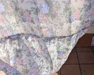Edredón floral cama 90