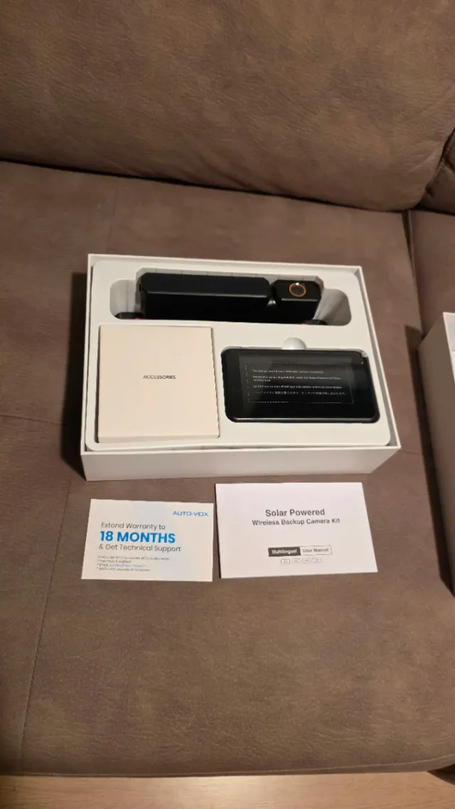 Cámara Marcha Atrás Solar Inalámbrica