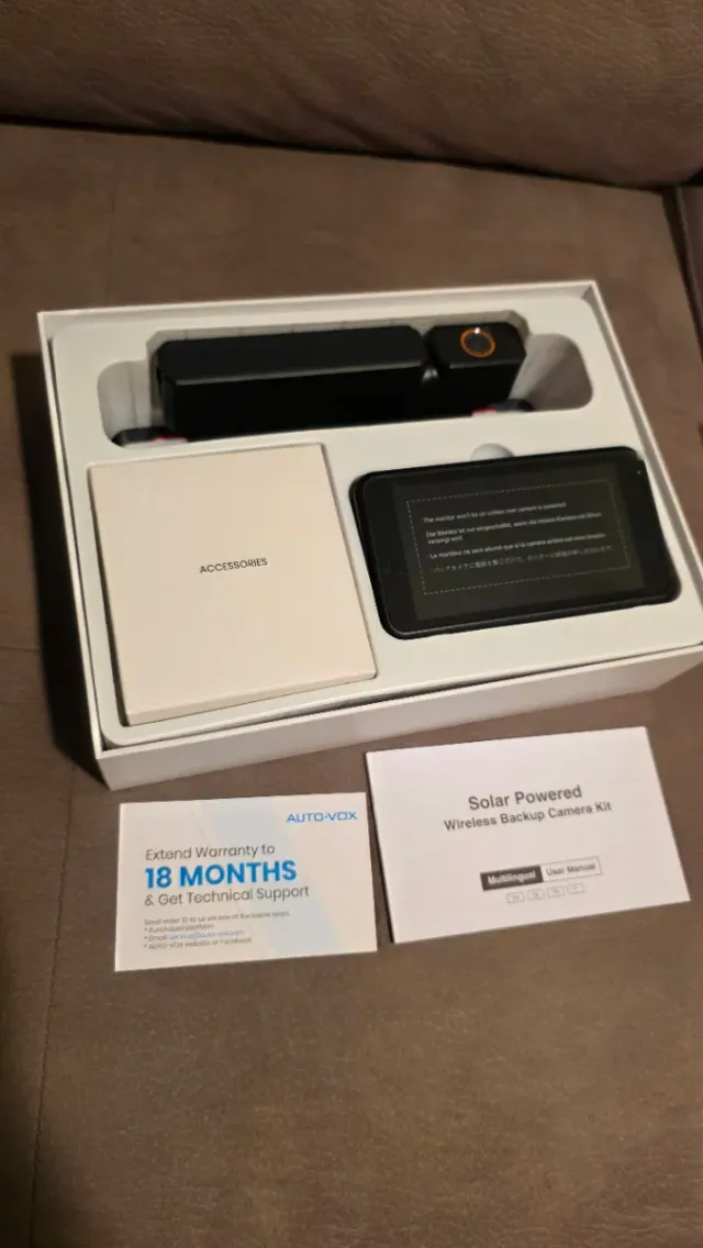 Cámara Marcha Atrás Solar Inalámbrica