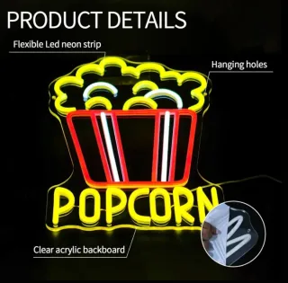 Lampada Neon LED "Popcorn"