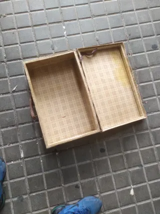 Maleta antigua de tela