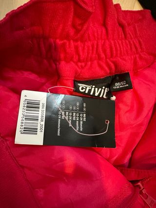 Pantalón nieve CRIVIT 86/92