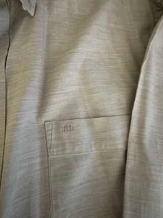 Camisa de vestir gris hombre talla 52.