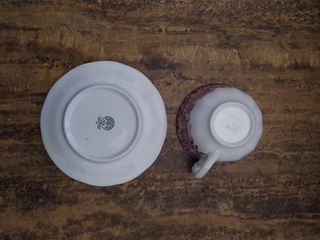 Taza de té y plato Cartuja