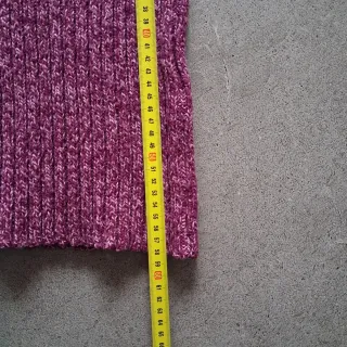 Chaleco punto cuello alto mujer Bershka