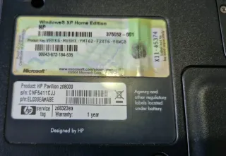 HP Pavilion zd8000 Laptop completo