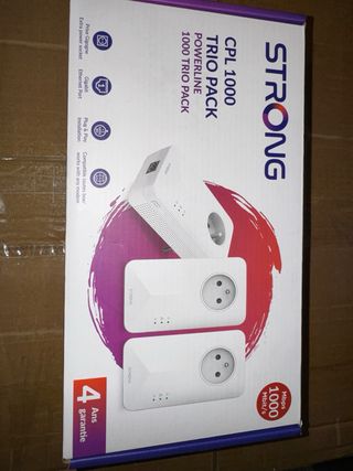 STRONG PLC 1000 Mbps Paquete 3 Enchufes