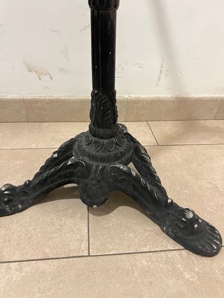 Pie de mesa hierro fundido