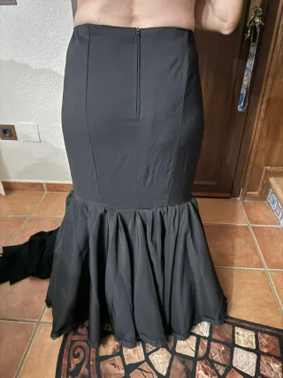 Falda traje de gitana negra