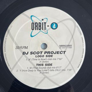 DJ Scot Project – X² (Time Is Now) (12”, 1998)